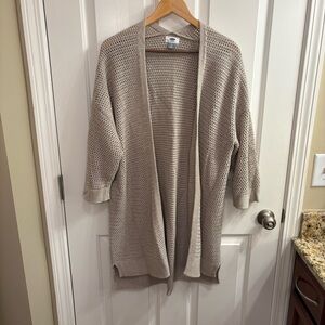 Old Navy Women's Tan Open-Front Cardigan XL